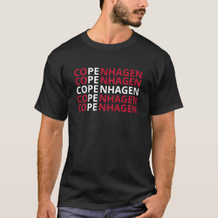 Nationale Flagge - Kopenhagen Dänemark T-Shirt