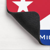 Nationale Flagge Kubas mit Ihrem Namen Mousepad (Ecke)