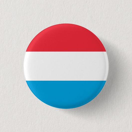 Nationale Flagge Luxemburgs Button (Vorderseite)