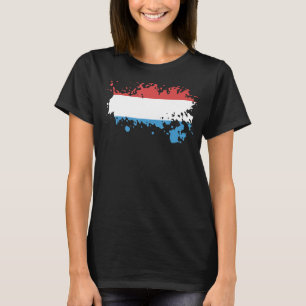 Nationale Flagge Luxemburgs Souvenir für Männer Fr T-Shirt