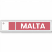 Nationale Flagge Maltas Aufkleber (Vorderseite)