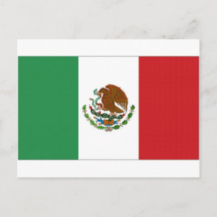 Nationale Flagge Mexikos Postkarte