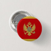 Nationale Flagge Montenegros Button (Vorne & Hinten)