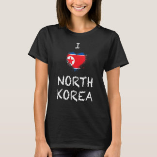 Nationale Flagge Nordkoreas Andenken für Männer T-Shirt
