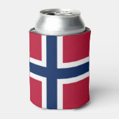 NATIONALE FLAGGE NORWEGEN KANN FARBEN DOSENKÜHLER (Kanne Vorderseite)