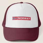 Nationale Flagge Norwegens Truckerkappe (Vorderseite)