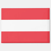 Nationale Flagge Österreichs Rektangle-Magnet Magnet (Vorderseite)