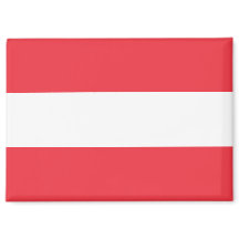 Nationale Flagge Österreichs Rektangle-Magnet