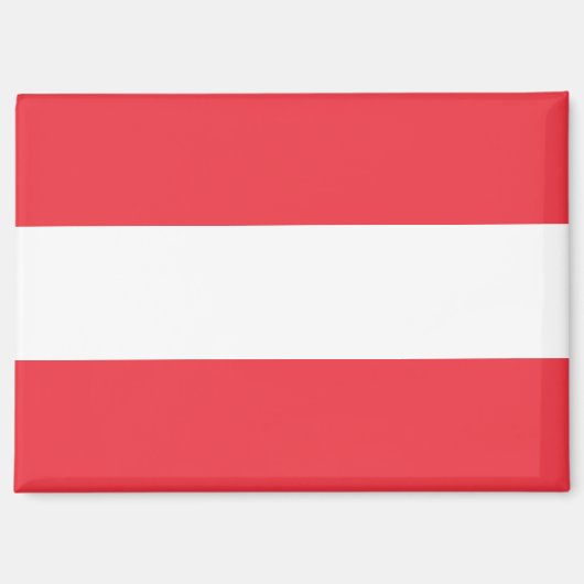 Nationale Flagge Österreichs Rektangle-Magnet Magnet (Vorderseite)