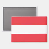 Nationale Flagge Österreichs Rektangle-Magnet Magnet (Vorderseite/Rückseite)