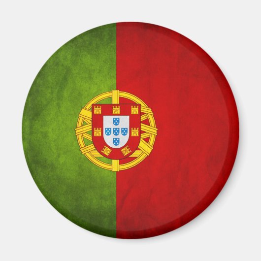 Nationale Flagge Portugals Magnet (Vorne)