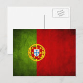 Nationale Flagge Portugals Postkarte (Vorne/Hinten)