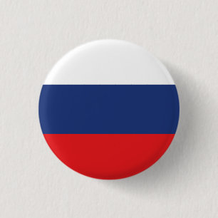Nationale Flagge Russlands Button