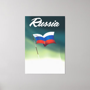Nationale Flagge Russlands Leinwanddruck