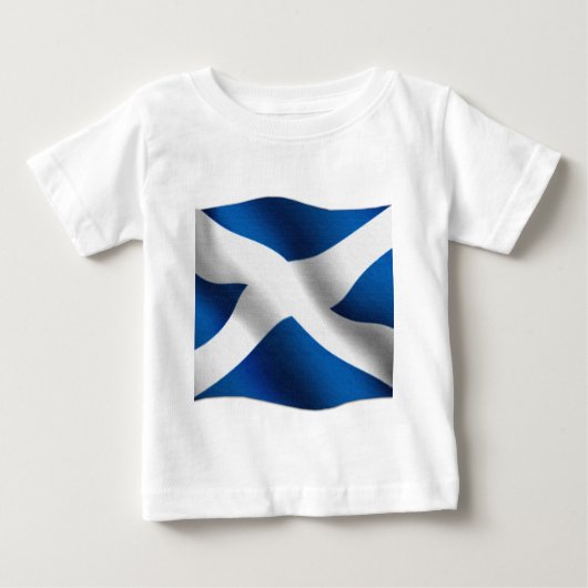 Nationale Flagge Schottlands & St Andrew Patriotic Baby T-shirt (Vorderseite)