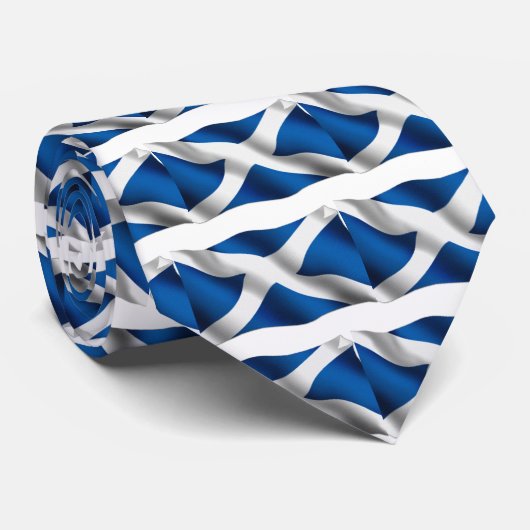 Nationale Flagge Schottlands & St Andrew Patriotic Krawatte (Gerollt)