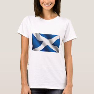 Nationale Flagge Schottlands & St Andrew Patriotic T-Shirt