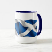 Nationale Flagge Schottlands & St Andrew Patriotic Tasse (VorderseiteRechts)