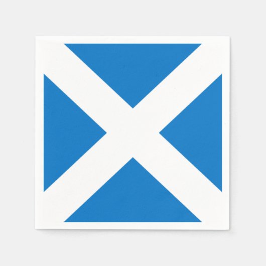 Nationale Flagge Schottlands, St. Andrews Cross Serviette (Vorderseite)