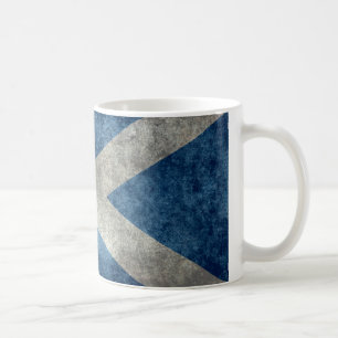 Nationale Flagge Schottlands - Vintage-Version Kaffeetasse