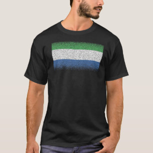 Nationale Flagge Sierra Leones Andenken für Männer T-Shirt