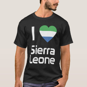 Nationale Flagge Sierra Leones Souvenir für Männer T-Shirt