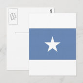 Nationale Flagge Somalias Postkarte (Vorne/Hinten)