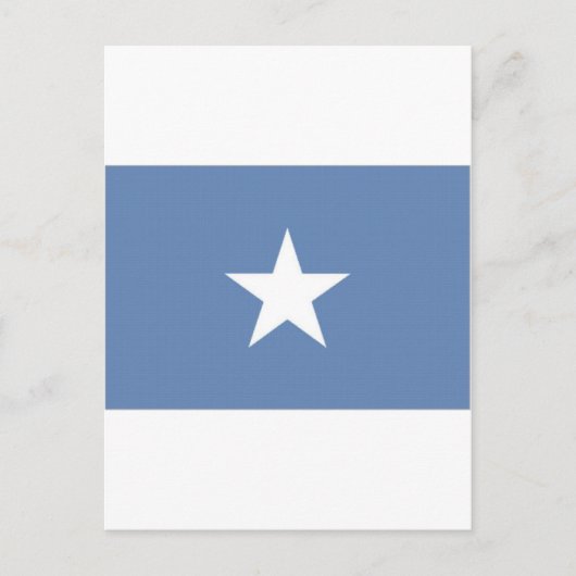 Nationale Flagge Somalias Postkarte (Vorderseite)