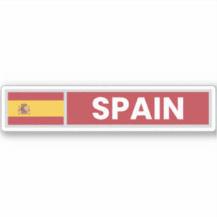 Nationale Flagge Spaniens Aufkleber