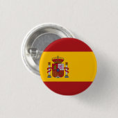 Nationale Flagge Spaniens Button (Vorne & Hinten)