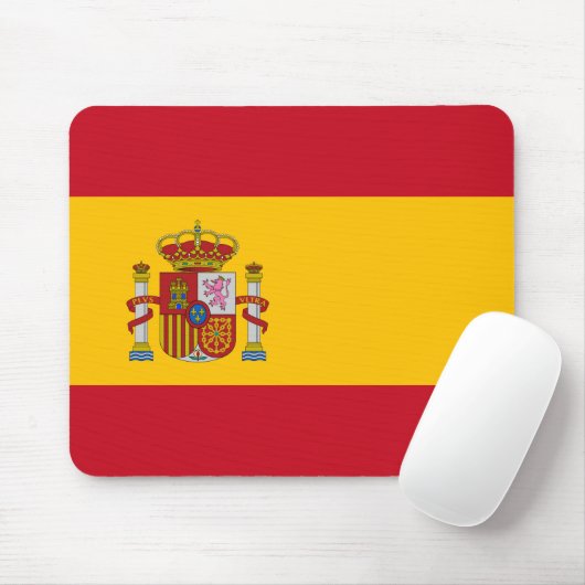 Nationale Flagge Spaniens Mousepad (Mit Mouse)