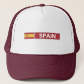 Nationale Flagge Spaniens Truckerkappe (Vorderseite)