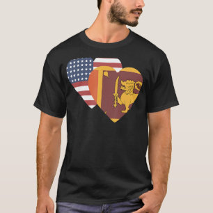 Nationale Flagge Sri Lankas Souvenir für Männer Fr T-Shirt