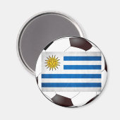 Nationale Flagge Uruguays Magnet (Vorderseite/Rückseite)