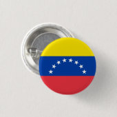 Nationale Flagge Venezuelas Button (Vorne & Hinten)