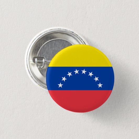 Nationale Flagge Venezuelas Button (Vorne & Hinten)