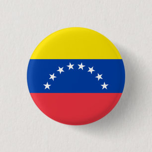 Nationale Flagge Venezuelas Button