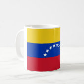 Nationale Flagge Venezuelas Kaffeetasse (Vorderseite Links)