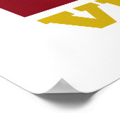 Nationale Flagge Venezuelas Poster (Ecke)