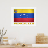 Nationale Flagge Venezuelas Poster (Küche)