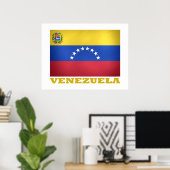 Nationale Flagge Venezuelas Poster (Heimbüro)