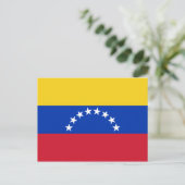 Nationale Flagge Venezuelas Postkarte (Stehend Vorderseite)