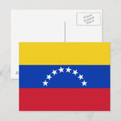 Nationale Flagge Venezuelas Postkarte (Vorne/Hinten)