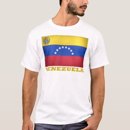 Nationale Flagge Venezuelas T-Shirt (Vorderseite)
