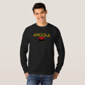 NATIONALE FLAGGE VON ANGOLA LUANDA T-Shirt (Vorne ganz)