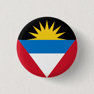 Nationale Flagge von Antigua und Barbuda Button