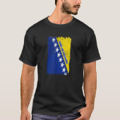 Nationale Flagge von Bosnien und Herzegowina T-Shirt (Vorderseite)