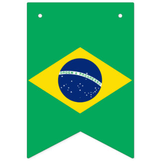 Nationale Flagge von Brasilien,