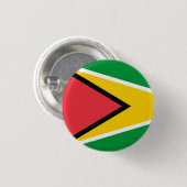 Nationale Flagge von Guyana Button (Vorne & Hinten)