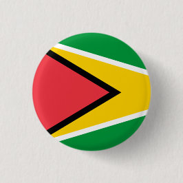 Nationale Flagge von Guyana Button